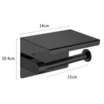 Toilet Paper Holder Roll Bath Tissue Black