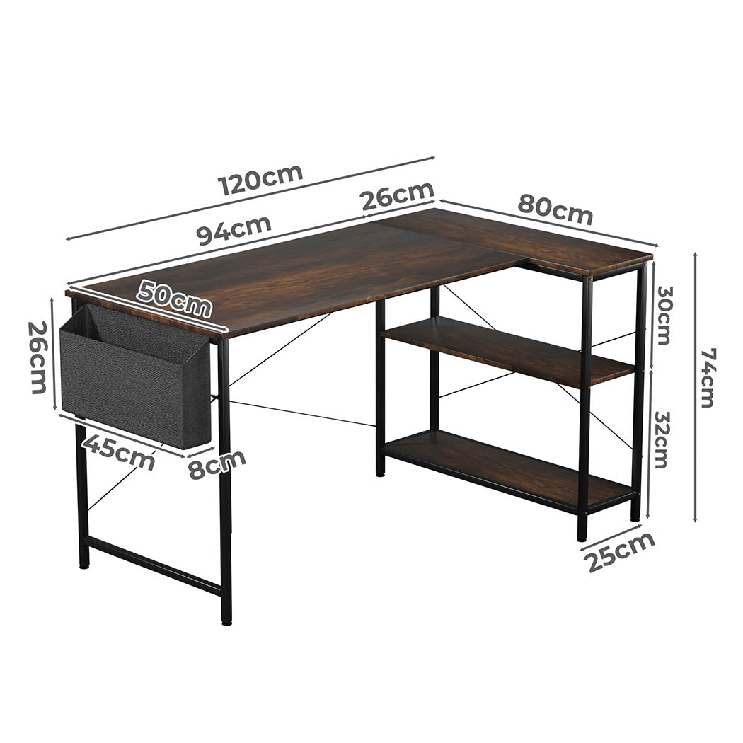 Contemporary L Shaped Computer Desk Home Corner Desk Multipurpose