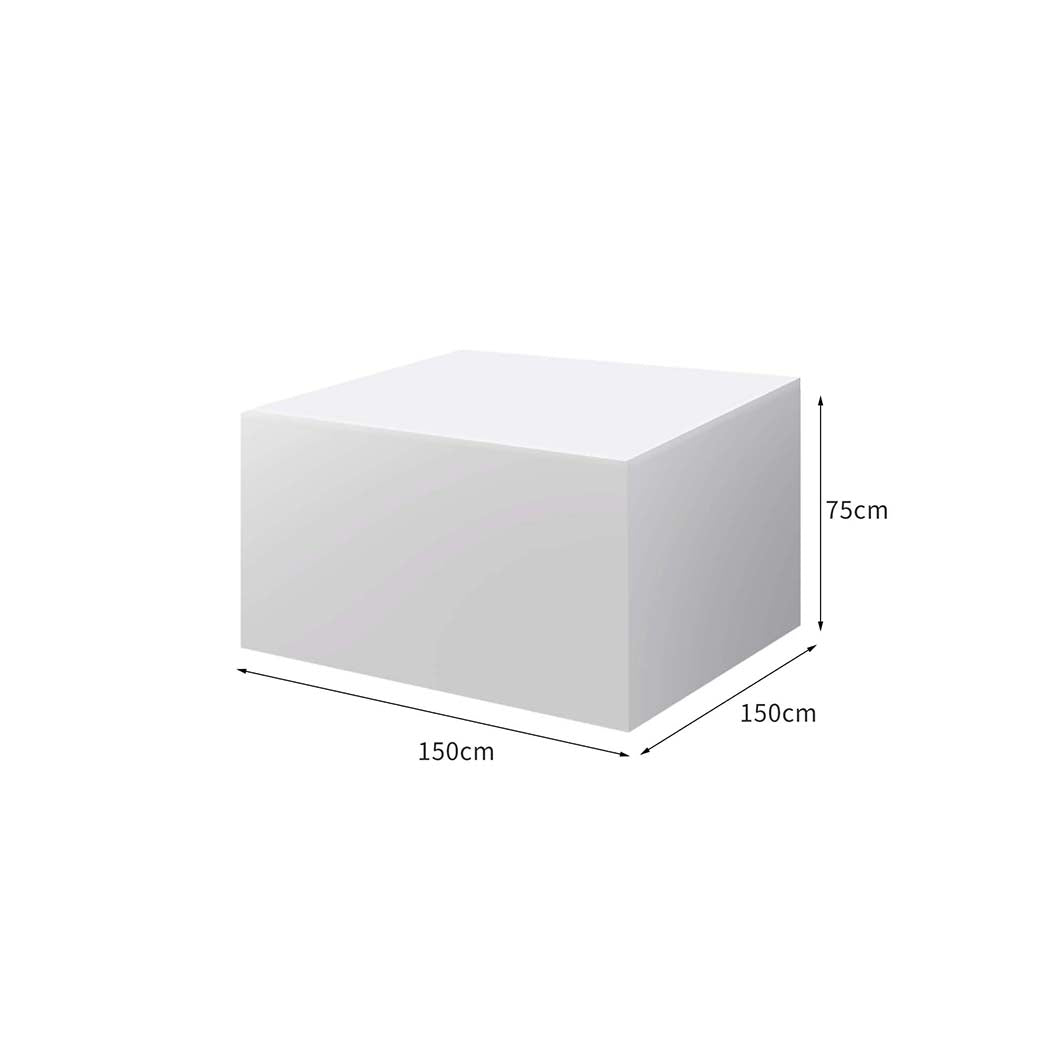 Stylish Outdoor Furniture Cover Waterproof Silver Barrier Sleek