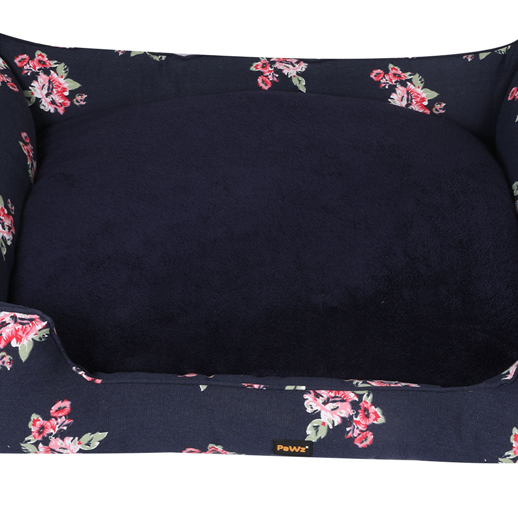 Pet Bed Washable Double-Sided Portable Cushion Mat Indoor Navy XL/XXL/XXXL