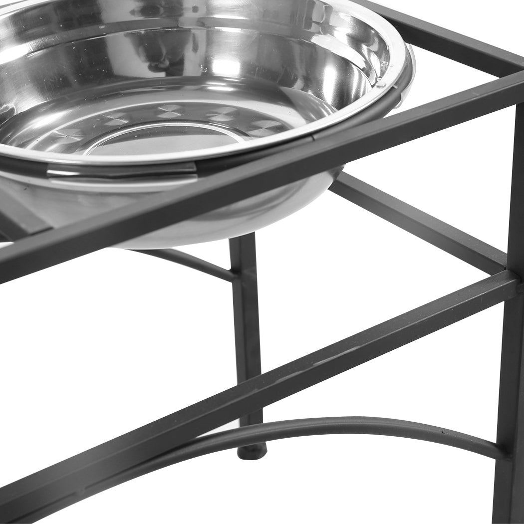 Dual Elevated Raised Pet Dog Feeder Small