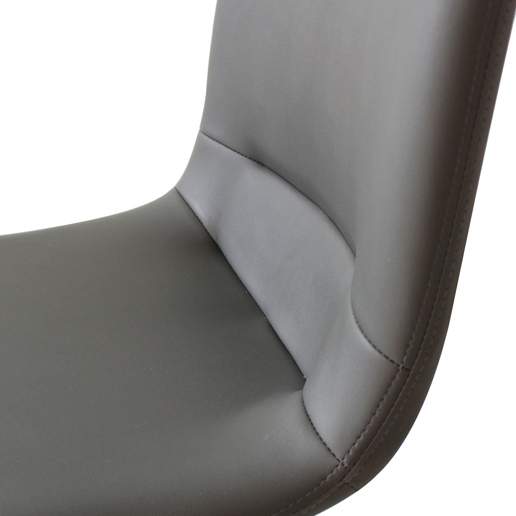 Modern Stackable Dining Chairs Kitchen Grey Set of 8 High Back