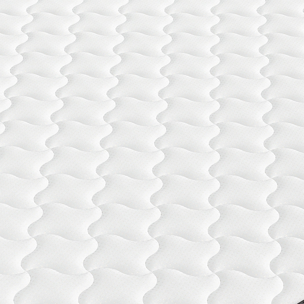 Stylish Spring Mattress Bed Pocket Tight King Single Wood Finish
