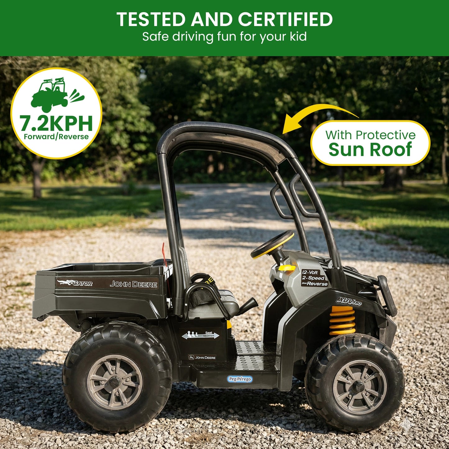 Ride On Car Dual Seat 12V 135x85.75x106cm