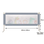Kids Baby Safety Bed Rail Adjustable Folding Child Toddler Protect