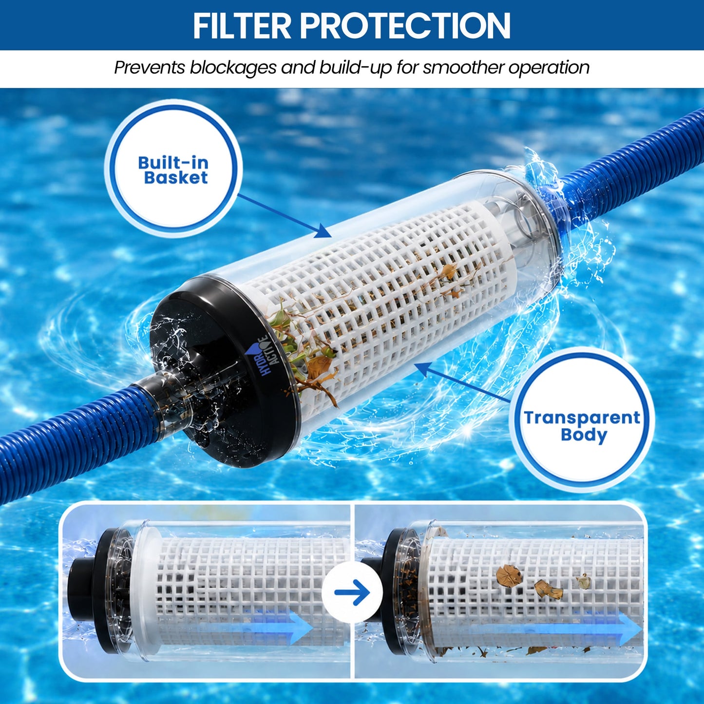 Pool Leaf Canister Inline Debris Catcher | HomeAndLiving - 9