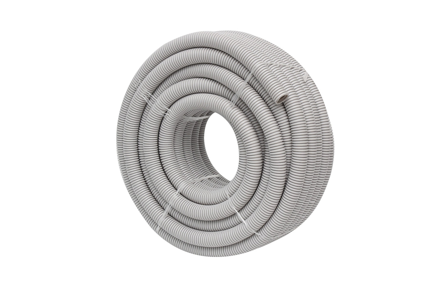 4C | 50mmCorrugated Conduit Medium Duty Grey 25 meter/roll