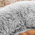 Pet Bed Dog Beds Mattress Bedding Cat Pad Mat Cushion Winter L Grey