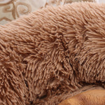 Pet Bed Mattress Dog Beds Bedding Cat Pad Mat Cushion Winter M Brown