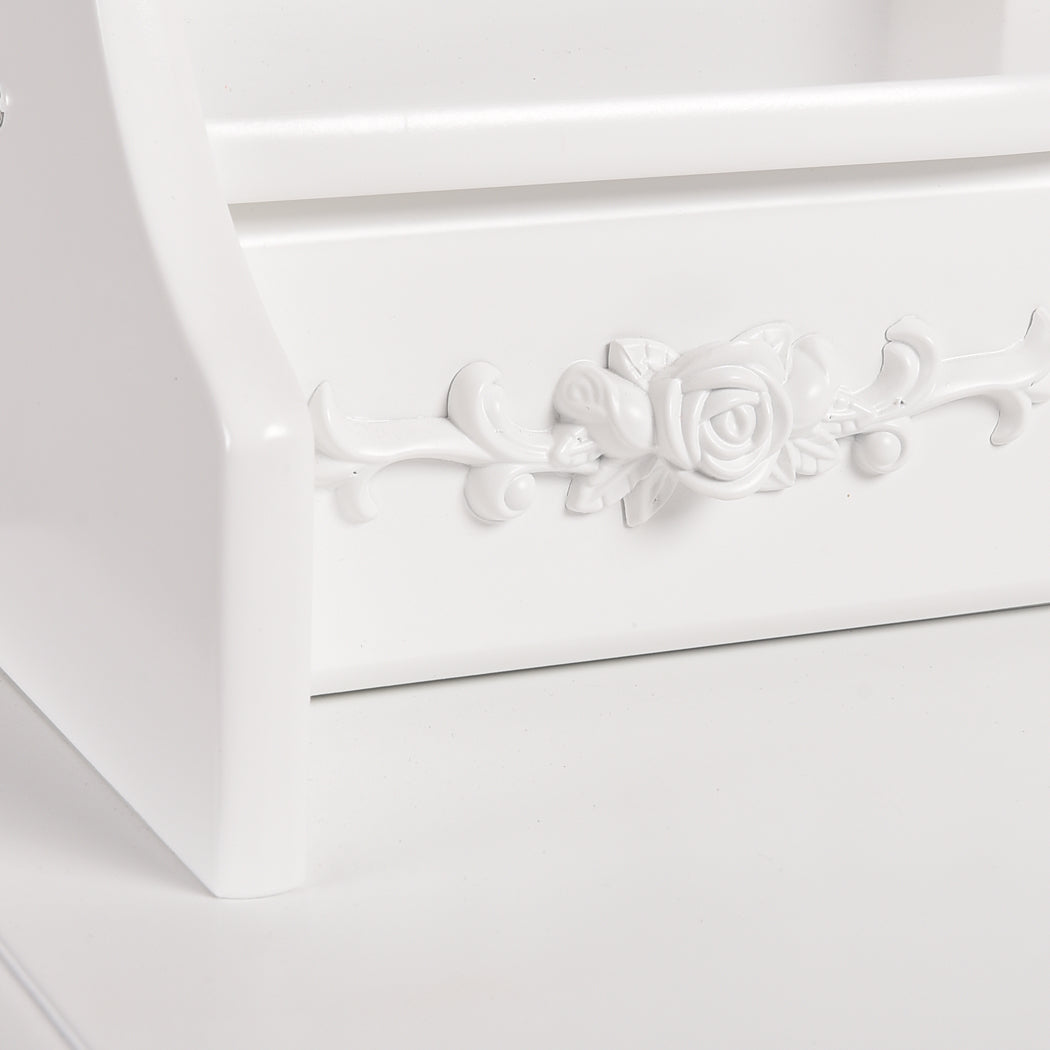 Dressing Table Jewellery Organiser Mirror Makeup Drawer Bedroom Furniture