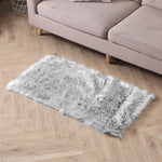 Floor Rugs Sheepskin Shaggy Rug Area Carpet Bedroom Living Room Mat 60X120 Grey