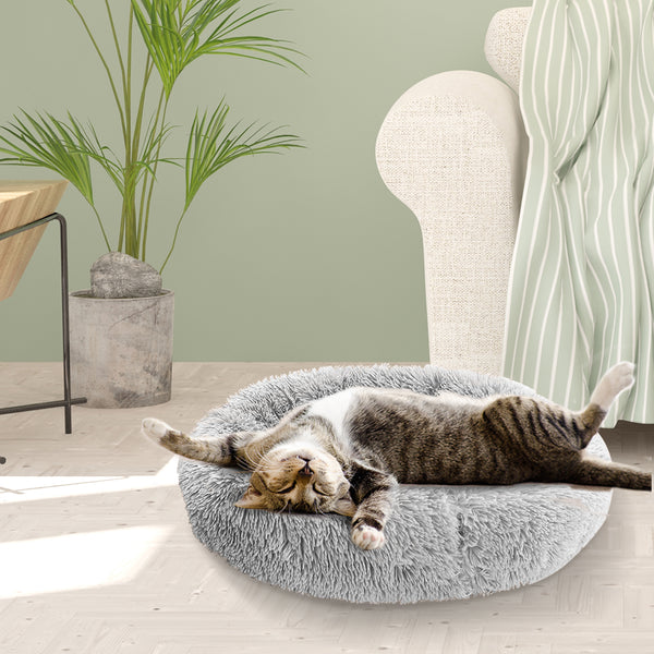  Pet Bed Dog Beds Mattress Bedding Cat Pad Mat Cushion Winter L Grey