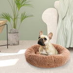 Pet Bed Mattress Dog Beds Bedding Cat Pad Mat Cushion Winter M Brown