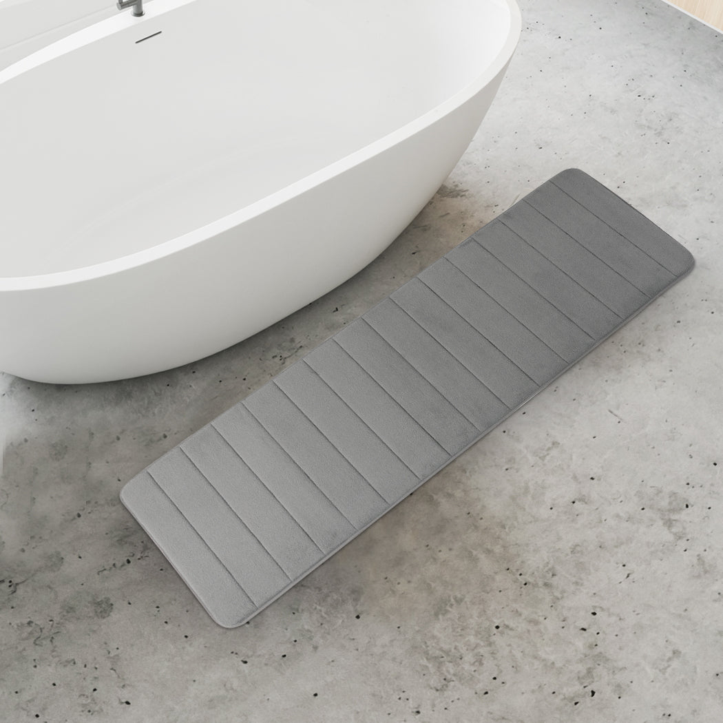 Anti Slip Bathroom Carpet Grey