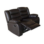 3+2+1 Seater Recliner Sofa In Leather Lounge Couch In Brown