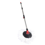 360Â° Spin Mop Bucket Set Spinning Stainless Steel Rotating Wet Dry  Black