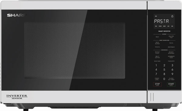  Sharp 1200W Inverter Microwave (White)