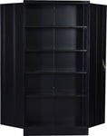 Two-Door Shelf Office Gym Filing Storage Locker Cabinet