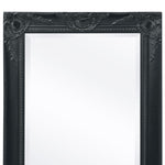 Wall Mirror Baroque Style  Black