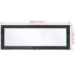 Wall Mirror Baroque Style Black