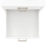 Filing Cabinet with 5 Drawers Metal White