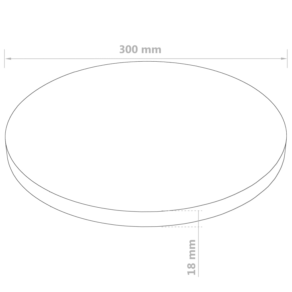 Table Top Round MDF 300x18 mm