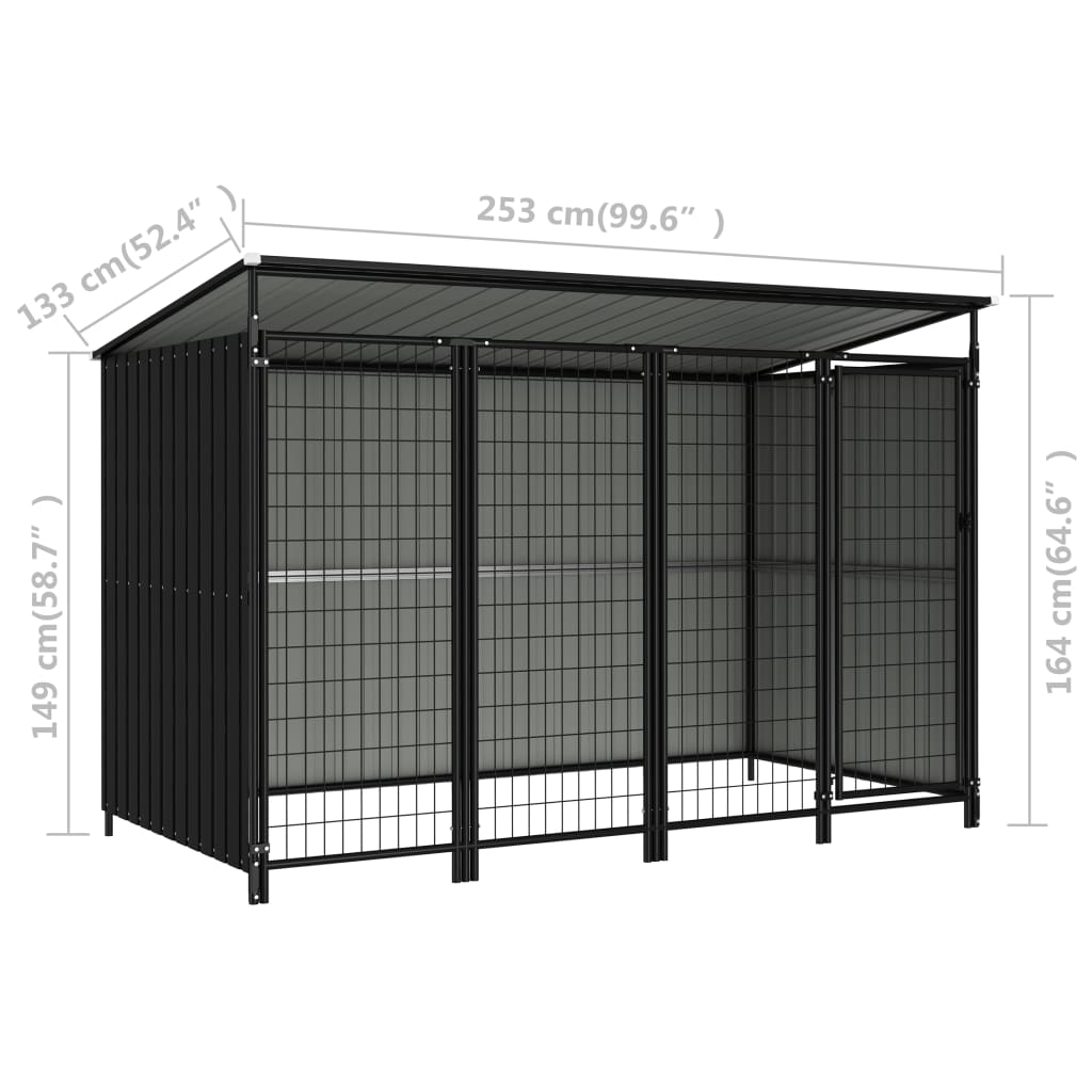 Dog Kennel 253x133x163 cm