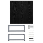 Bathroom Wall Shelf for Basin -Black