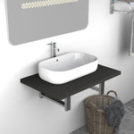 Bathroom Wall Shelf for Basin Grey
