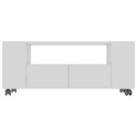 TV Cabinet High Gloss White 120x35x43 cm Chipboard