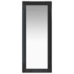 Wall Mirror Baroque Style 50x120 cm Black