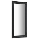 Wall Mirror Baroque Style 50x120 cm Black