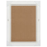 Wall Mirror Baroque Style 60x80 cm White