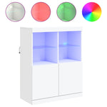 Luminous Storage Sideboard with LED Lights in White