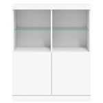 Luminous Storage Sideboard with LED Lights in White