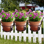 3x Plant Stand flower Holder Hanging Pot Basket Plant Garden Wall Storage