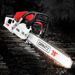 62CC Commercial Petrol Chainsaw - Red & White