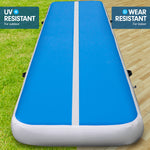 3m Airtrack Tumbling Gymnastics Exercise Mat Air Track - Blue White