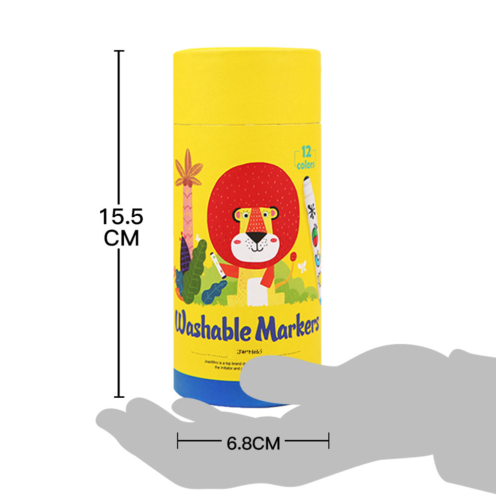 SPECIAL ROUND TIP WASHABLE MAKER -12 COLORS