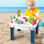 Kid Sand and Water Table Beach Toys Sandpit Game Pretend Play Toy Outdoor