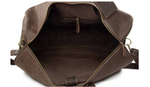 Leather Travel Bag - Dark Brown