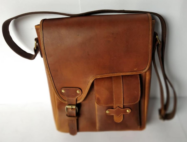 Crafted Leather Cross Body Bag