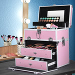 Portable Makeup Case Cosmetic Organiser box pink