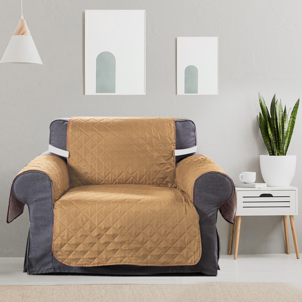 1 Seater Sofa Covers Quilted Couch Slipcovers Ginger