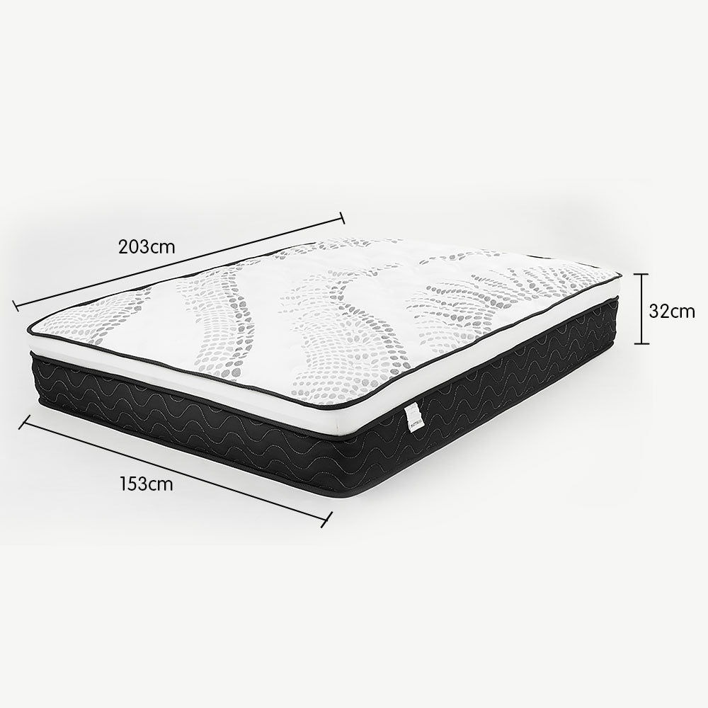 Premium Queen Mattress with Euro Top Layer - 32cm