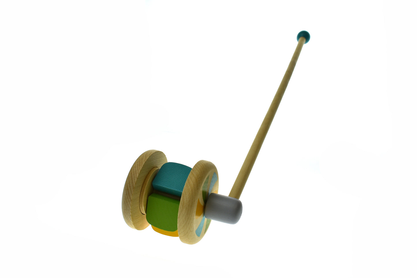 Calm & Breezy Wooden Push-A-Long Olive
