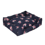 Pet Bed Washable Double-Sided Portable Cushion Mat Indoor Navy M/L