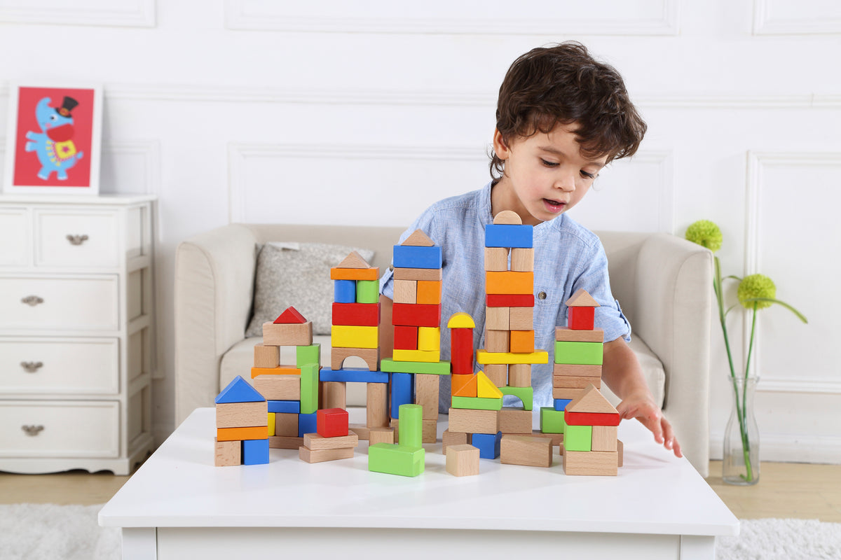 100PCS WOODEN BLOCK