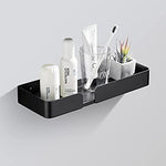 Bathroom 2-Tier Shelves Shower Caddy Wall For Kitchen Toilet Drilling
