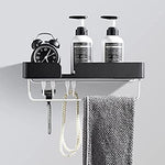 Bathroom 2-Tier Shelves Shower Caddy Wall For Kitchen Toilet Drilling